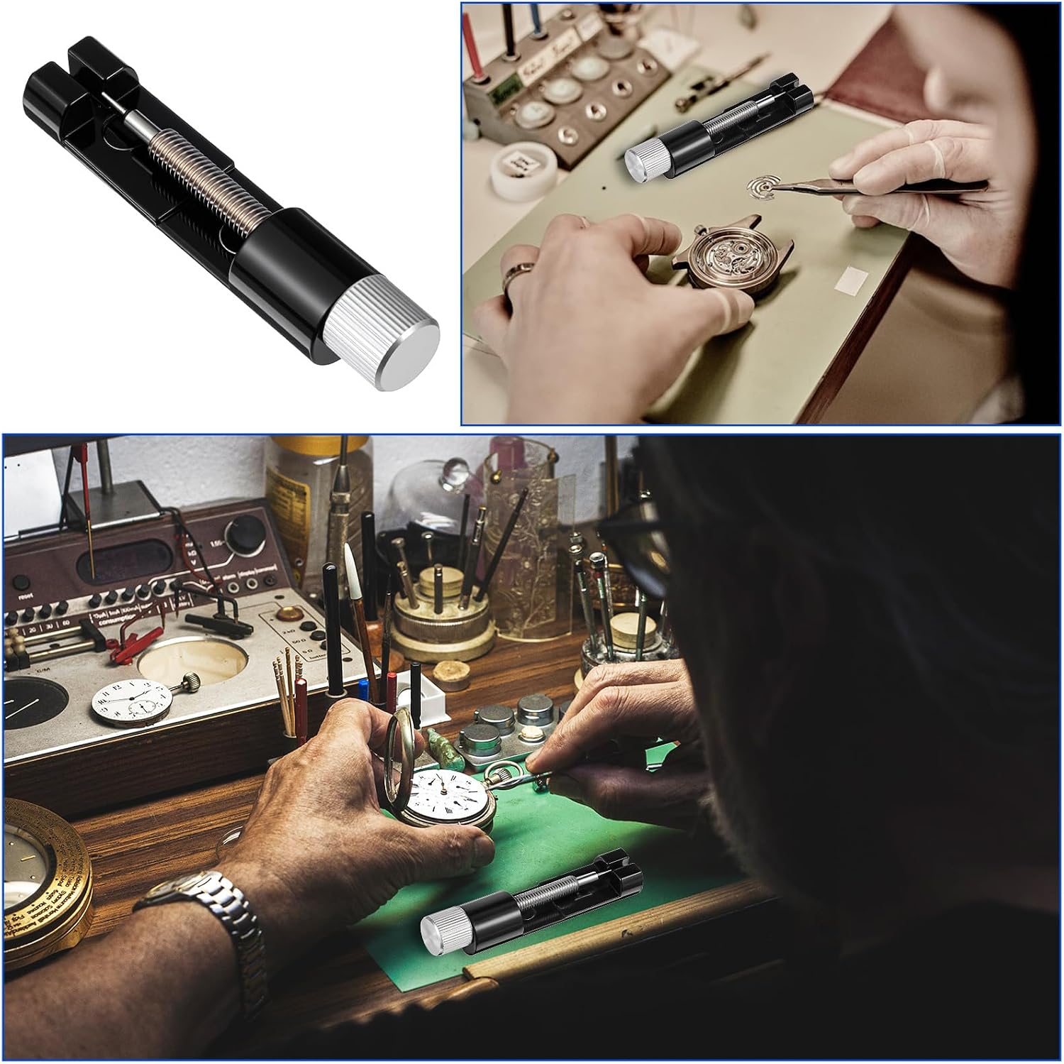 Mabor Link Remover Tool for Watches, Tools to Adjust and Remove Bracelets | Pin Remover for Sizing Strap, Watch Band Adjustment Kit with Extra Replacement