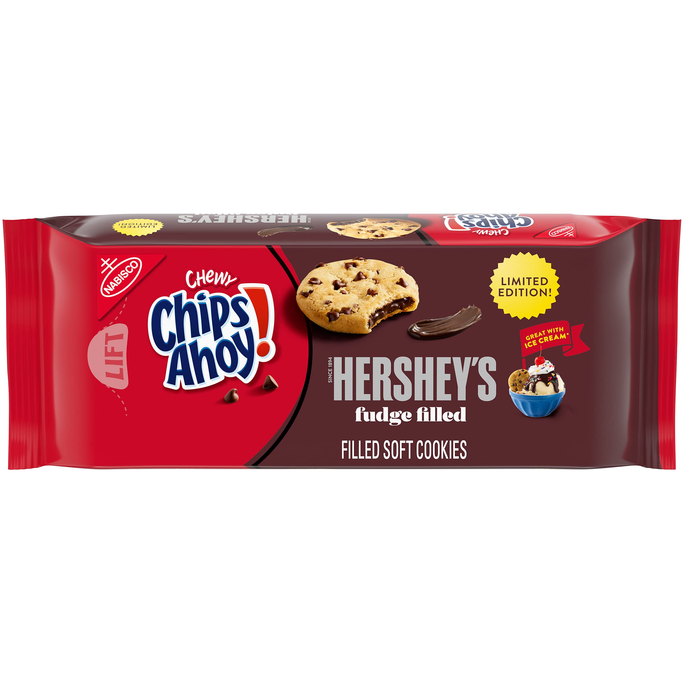 Chips Ahoy! Chewy Hershey’s Fudge Filled Chocolate Chip Cookies