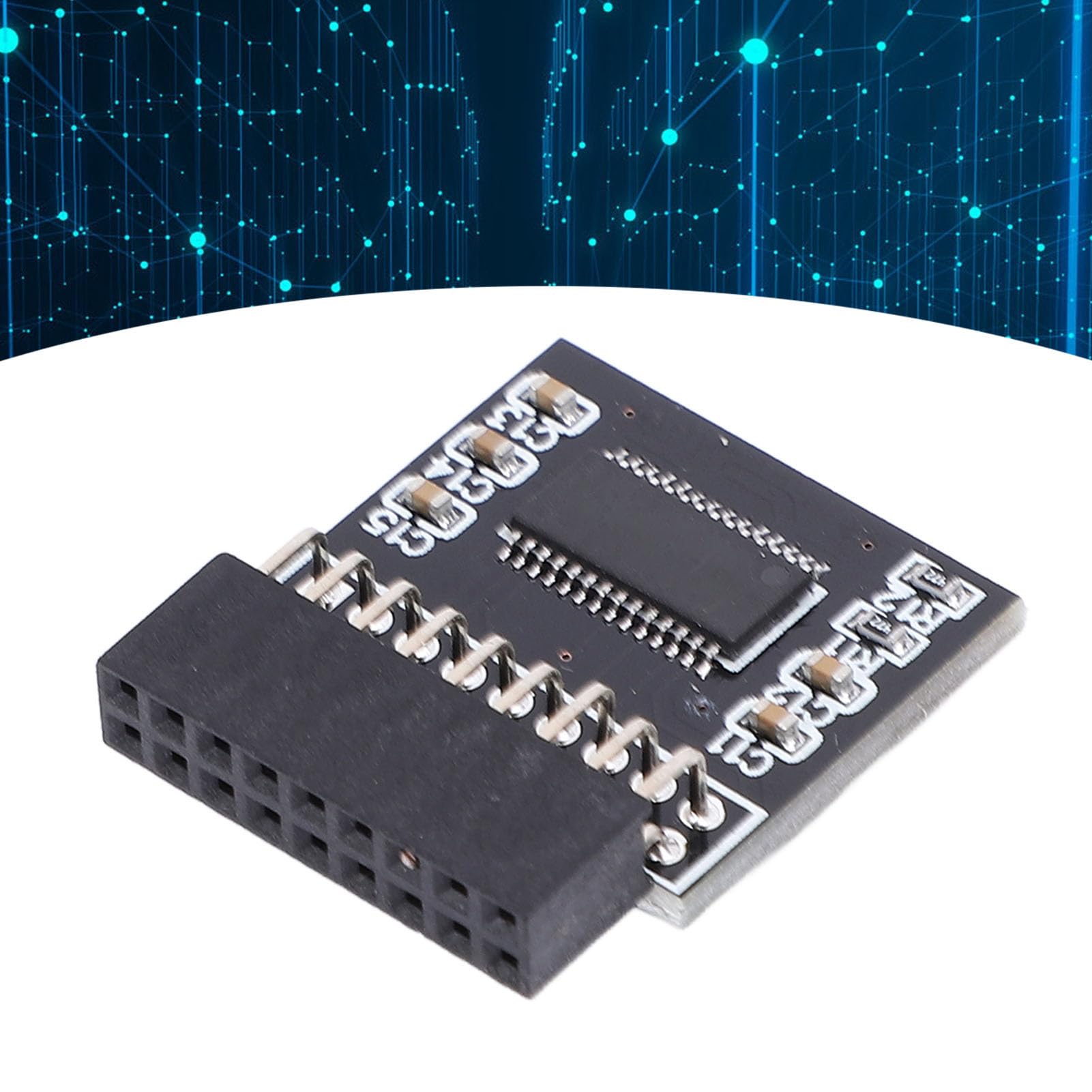 Amazon | TPM2.0 モジュール、18 ピン 2x9P TPM 2.0 LPC 暗号化