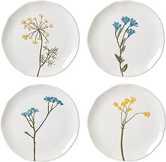 Lenox 896639 Wildflowers Tidbit Plates, Set of 4