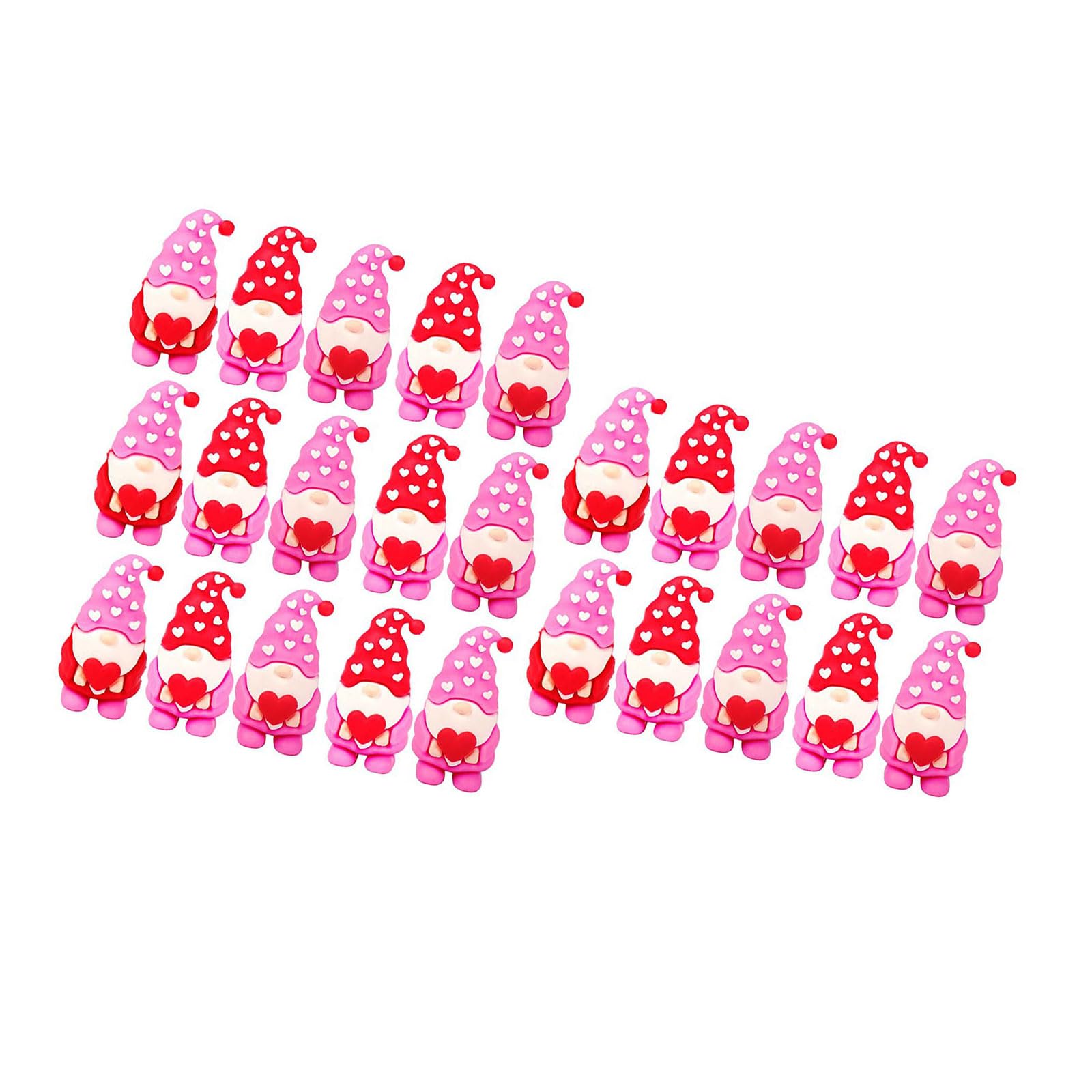 Figurines miniatures gnomes en PVC symbole d'amour pour décoration de maison