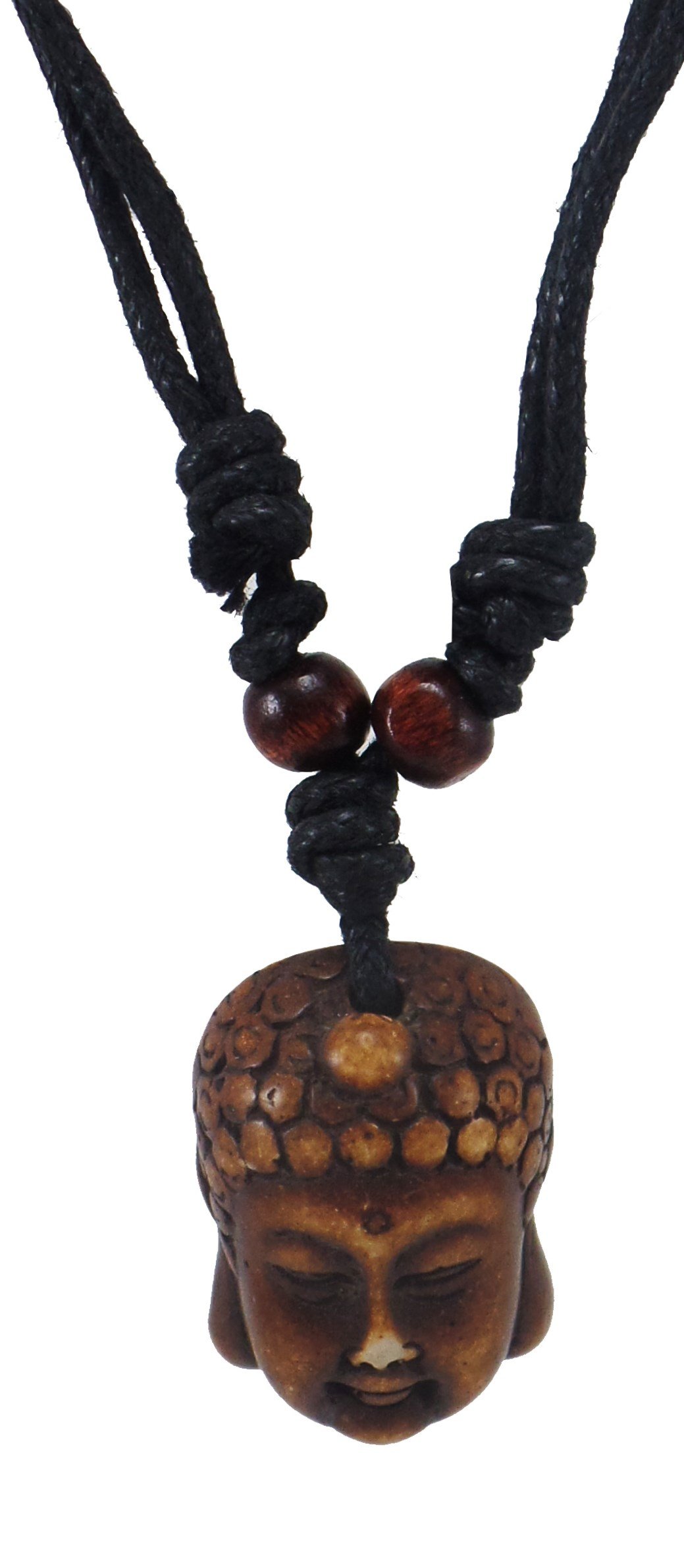 Exotic & TrendyBrown Buddah Pendant - Buddah Necklace- Buddhist Jewelry - Monk Necklace