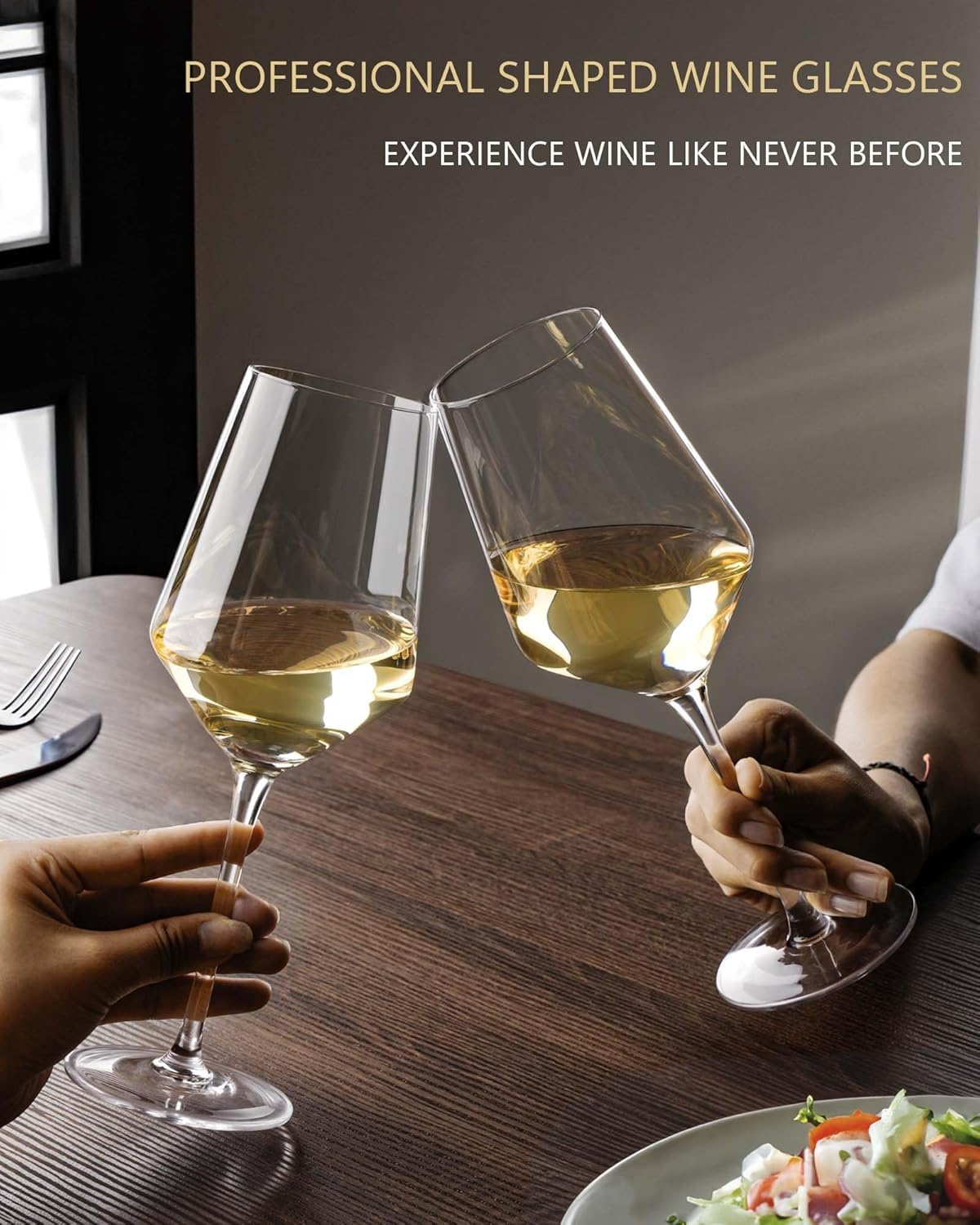 VILON Glassware Red Wine Glasses Set - 4 Pieces, Clear - Image 8 thumbnail