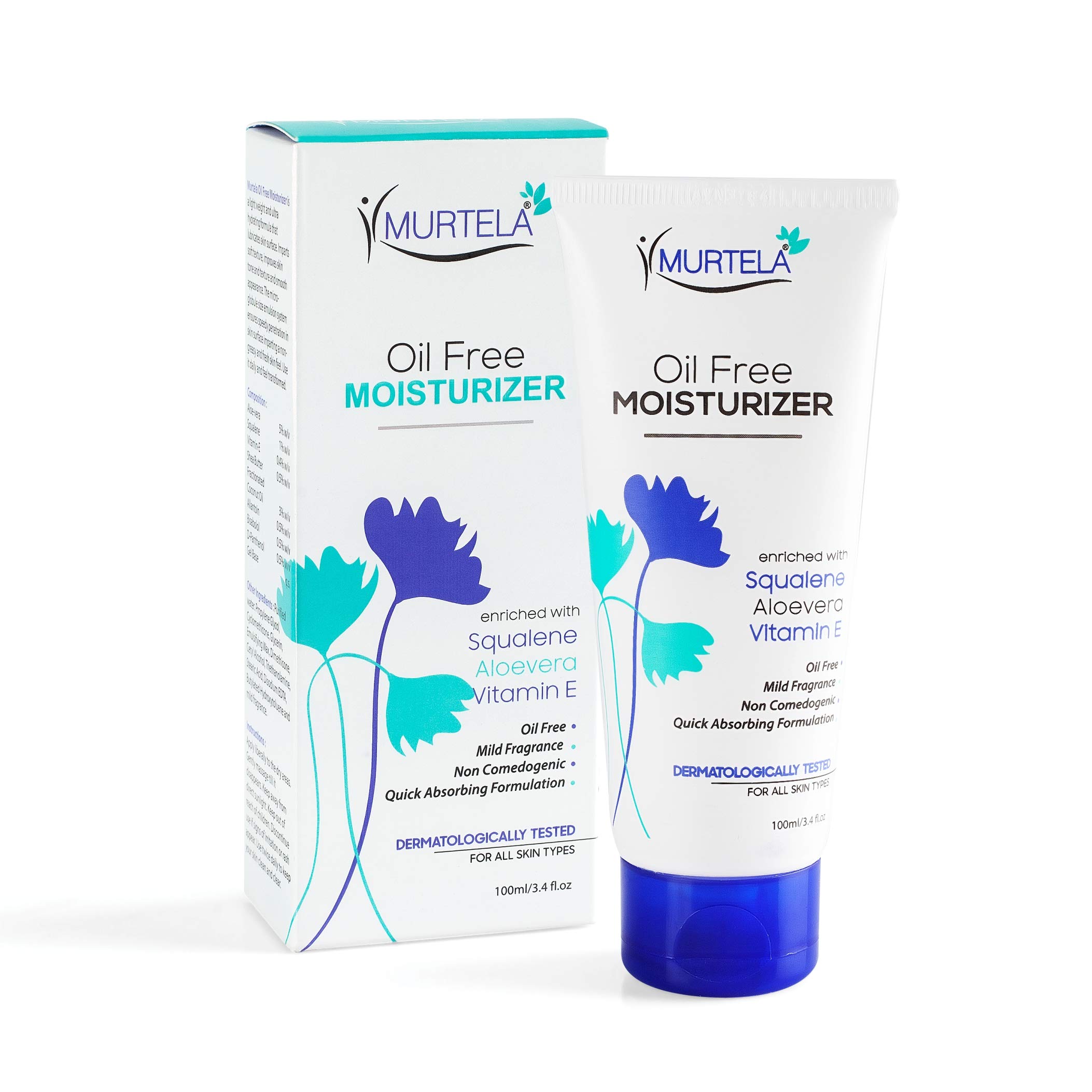 MURTELAOil Free Moisturiser Quick Absorbing Formulation for all Skin Types 100ML (Pack of 1)