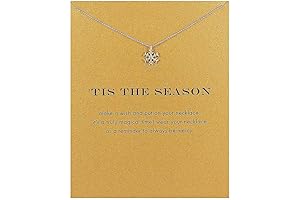 Elegant Friendship Gift: Gold Snowflake Necklace for Women