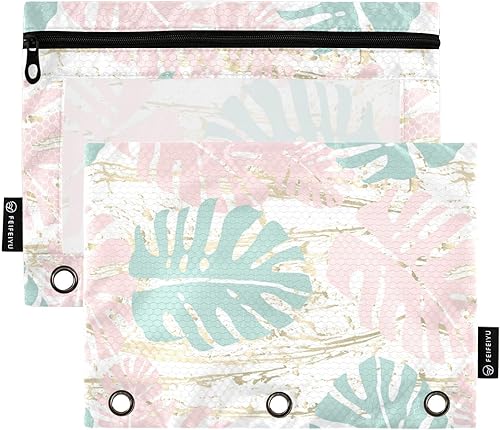 Miniatura 7 de Gredecor Estuche para lápices de 3 anillos, Wild Western Desert Cowboys con cremallera, 2 unidades, organizador de carpetas transparentes para la