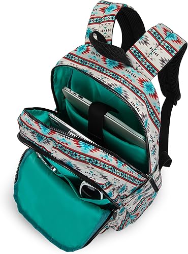 Miniatura 4 de Montana West Western - Mochila para mujer, ligera, informal, para viajes con computadora portátil, A1-Aztec Beige 4, Mochilas Daypack