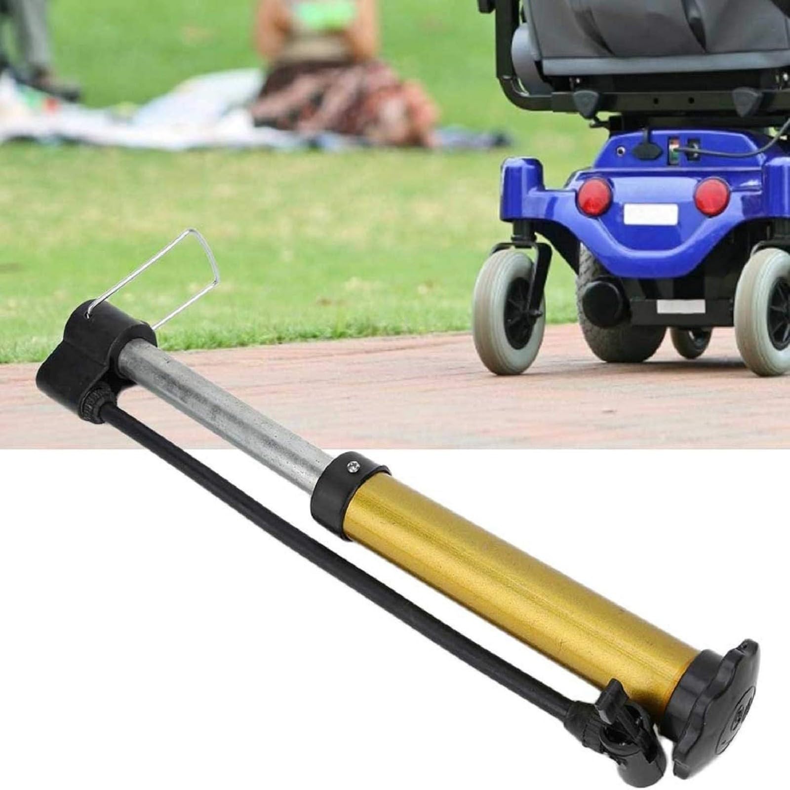 Gonfleur de pneu portable, compresseur d'air pour pneus de voiture, pompe sans fil 150 PSI avec manomètre numérique et lumière LED pour voiture, moto, scooter, balles