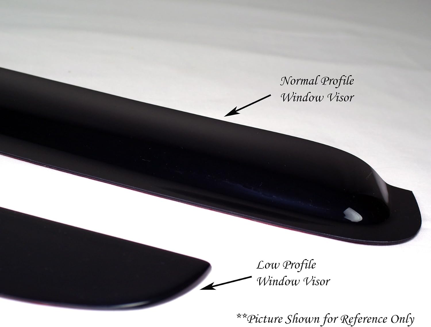 LP-462 Low Profile Window Visor Deflector Rain Guard Dark Smoke 4-pc Set