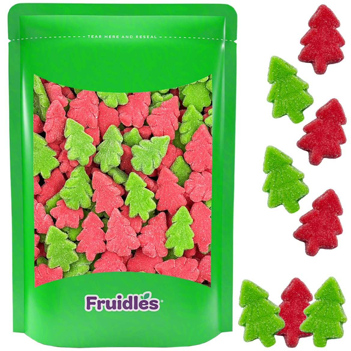 Fruidles Christmas Tree Gummies Candy, Delicious Gummy Candy, Fun and Festive Holiday Snacking (Half-Pound)