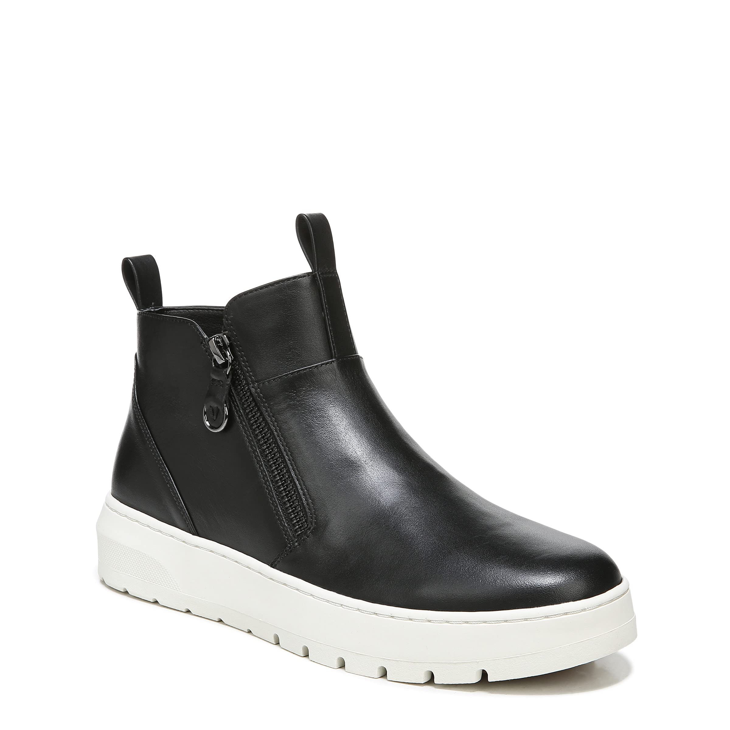 Vionic Brinkely Women's Slip-on Side Zip Boot Black Nappa - 8.5 Medium