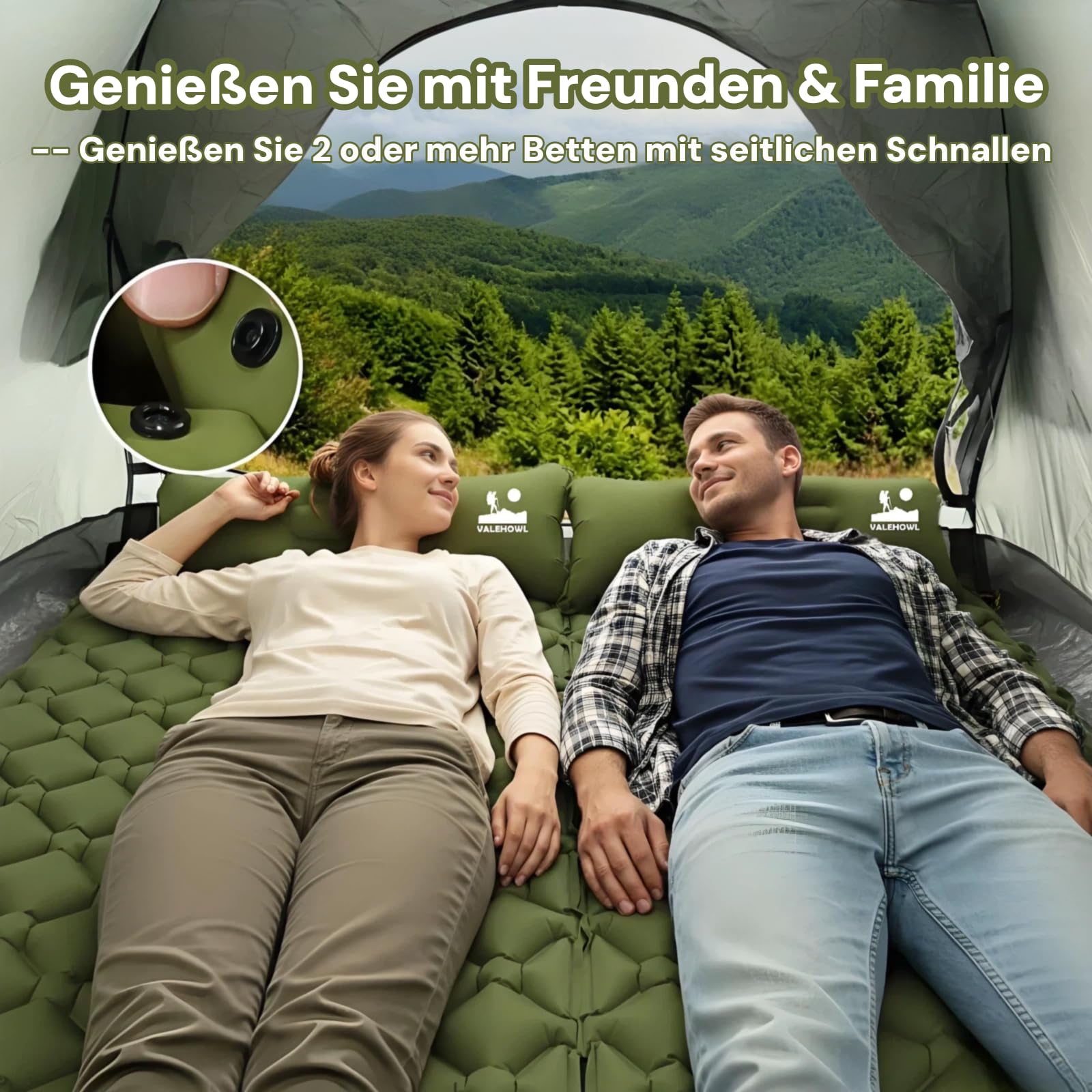 800g Ultraleichte Aufblasbare Isomatte für Camping – R-Wert 3,0 für 4 Jahreszeiten, Langlebige wasserdichte Luftmatratze für Rucksackreisen, Trekking, Outdoor