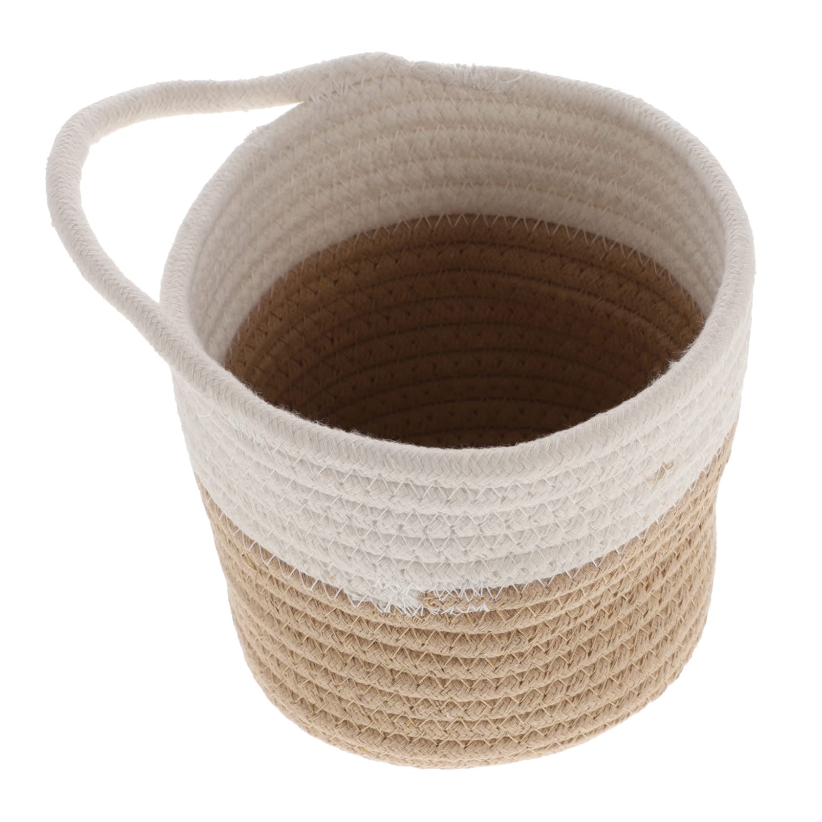 DECHOUS 1Pc Hand Woven Hanging Storage Basket Rope Sundries Holder for Home Decor Flower Arrangements Versatile Wall Mounted Organizer present Basket