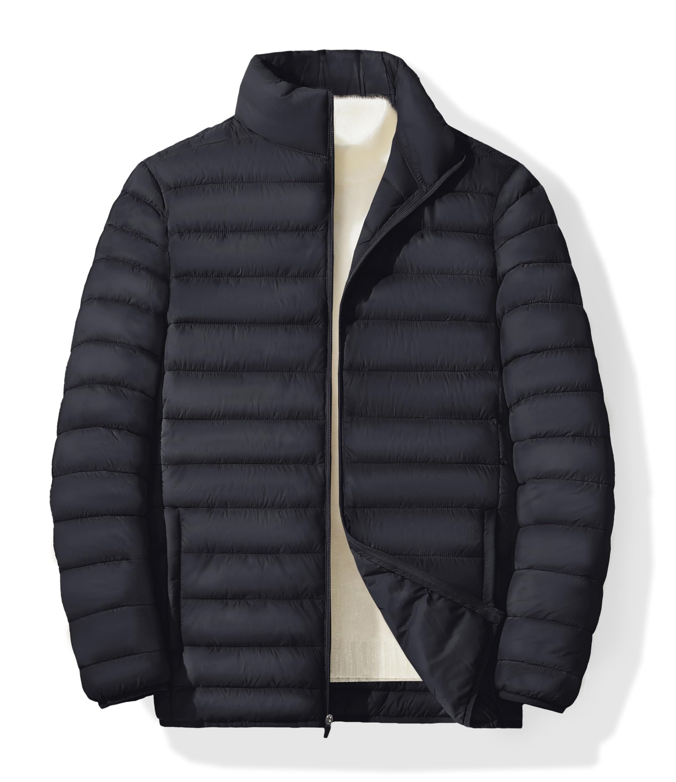 MAGNIVITMen's Puffer Jackets Lightweight Warm Winter Coat Water-Repellent Windbreaker Insulated Quilted Packable Jacket