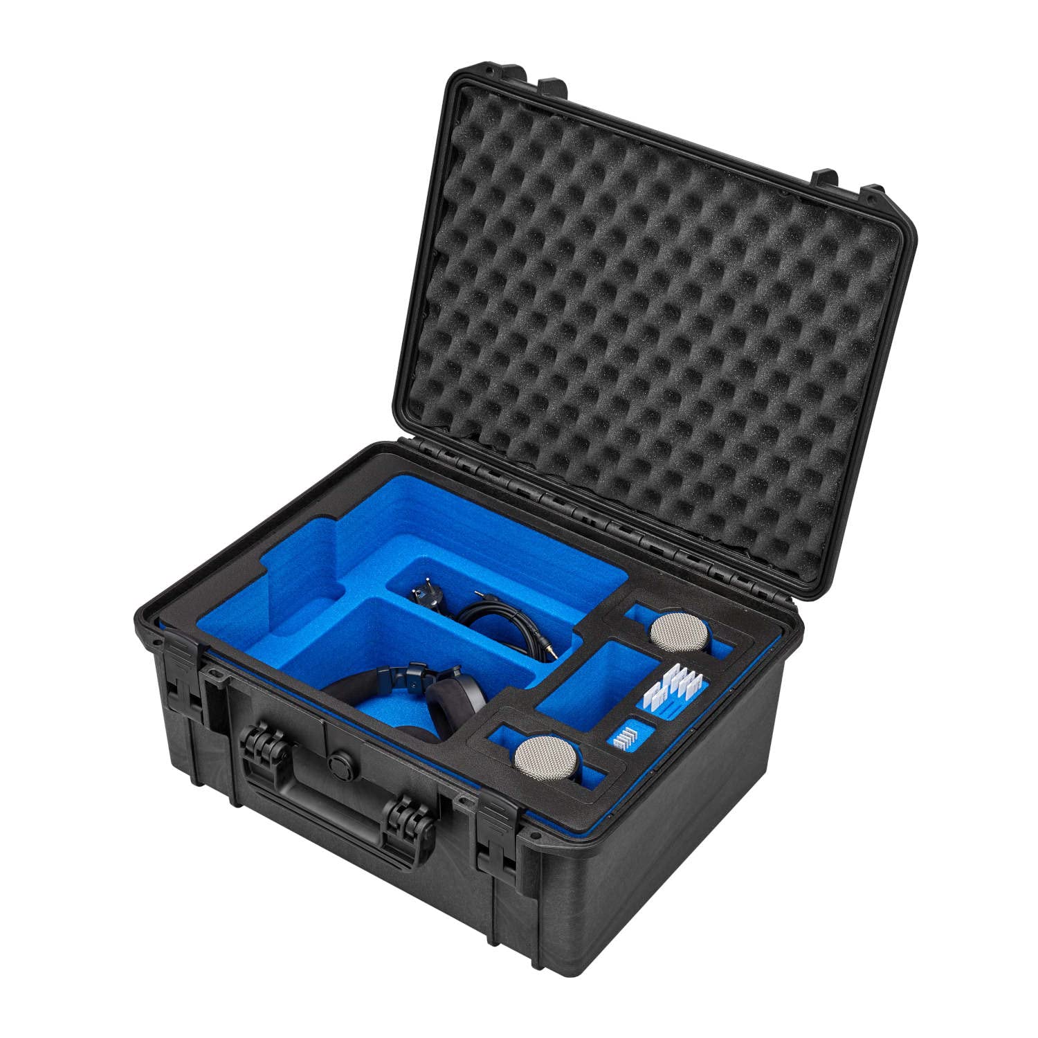TOMcase wasserdichter Outdoor Koffer für RODEcaster Pro II, weiteres Podcast Equipment und viel Zubehör, Outdoor Case - Made in Germany