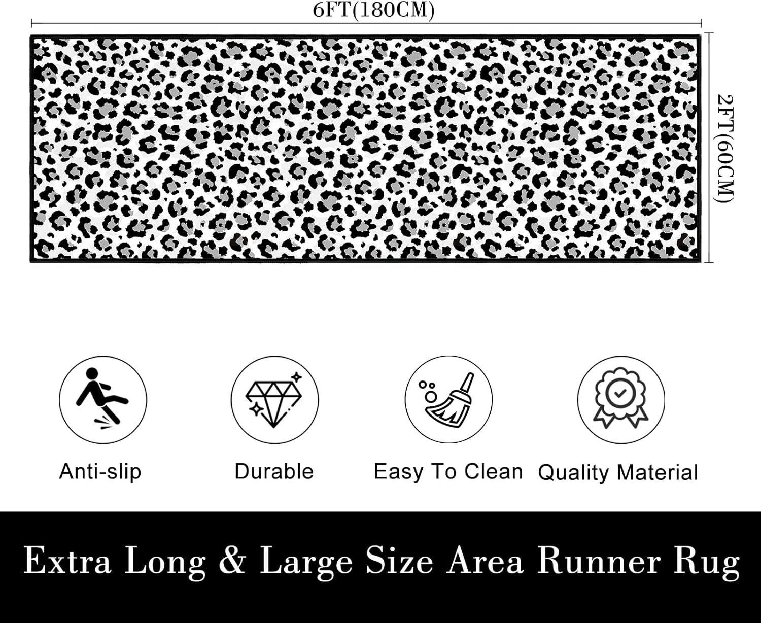 Leopard Runner Rug 2x6,Cheetah Print Rugs for Hallway,Ultra-Thin Throw Carpet Washable Kitchen Runners Animal Print Hide Entrance Door Mat Non Slip Accent Area Rug for Entryway Laundry Bedroom,Pink
