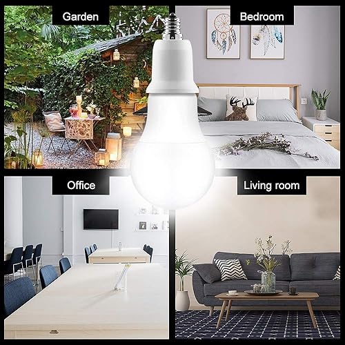 Miniatura 7 de Paquete de 2 adaptadores de enchufe de luz E17 a E26 E27, convertidor de tornillo de base de bombilla (adaptador E17 a E26)