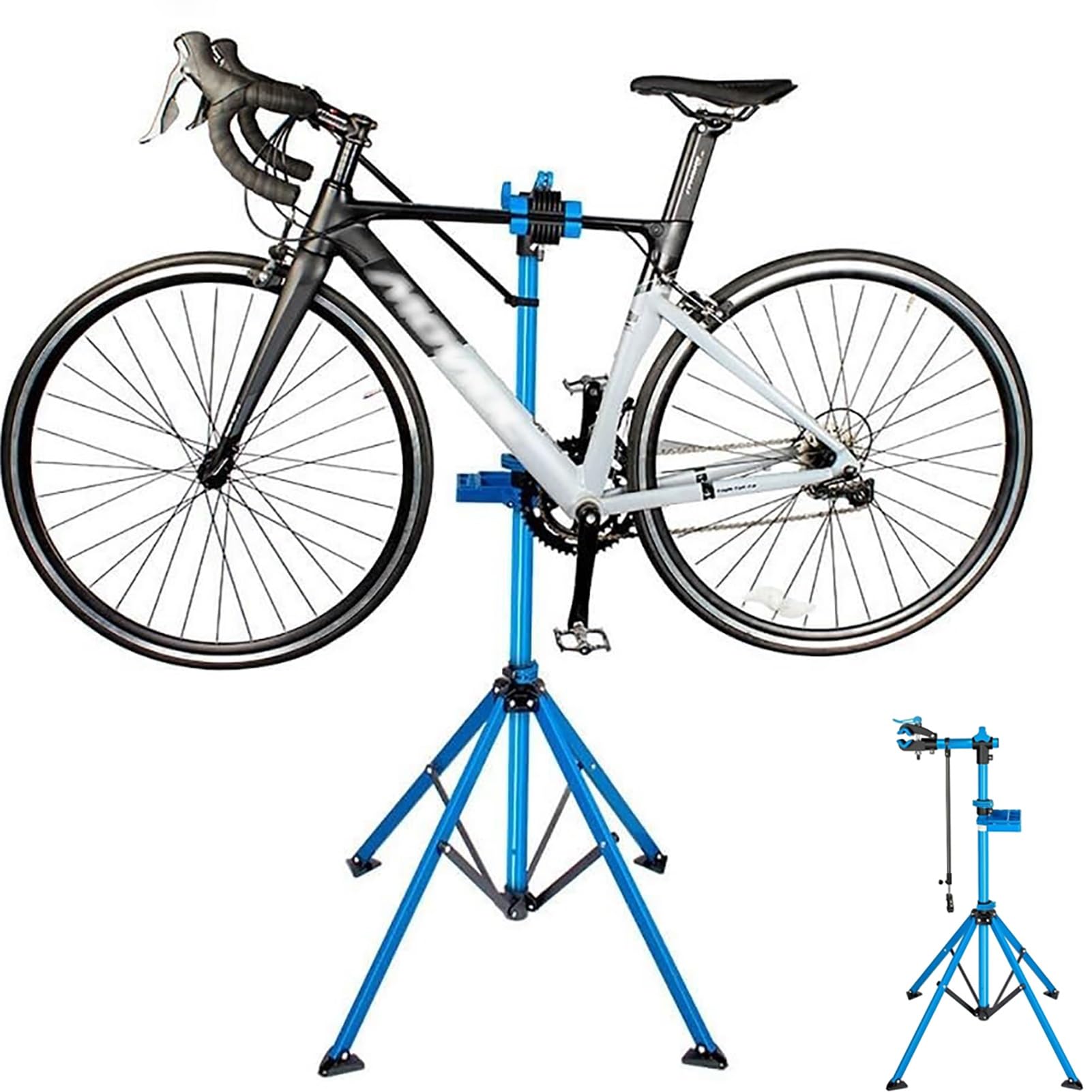 Yzrdcxm One Color Portable Bike Repair Stand,Bike Maintenance Workstand,Heavy Duty Bicycle Mechanic Maintenance Workstand With Tool Tray,Bicycle Shop Bike Display Rack,For Mountain Mtb Road Bikes Maintenance