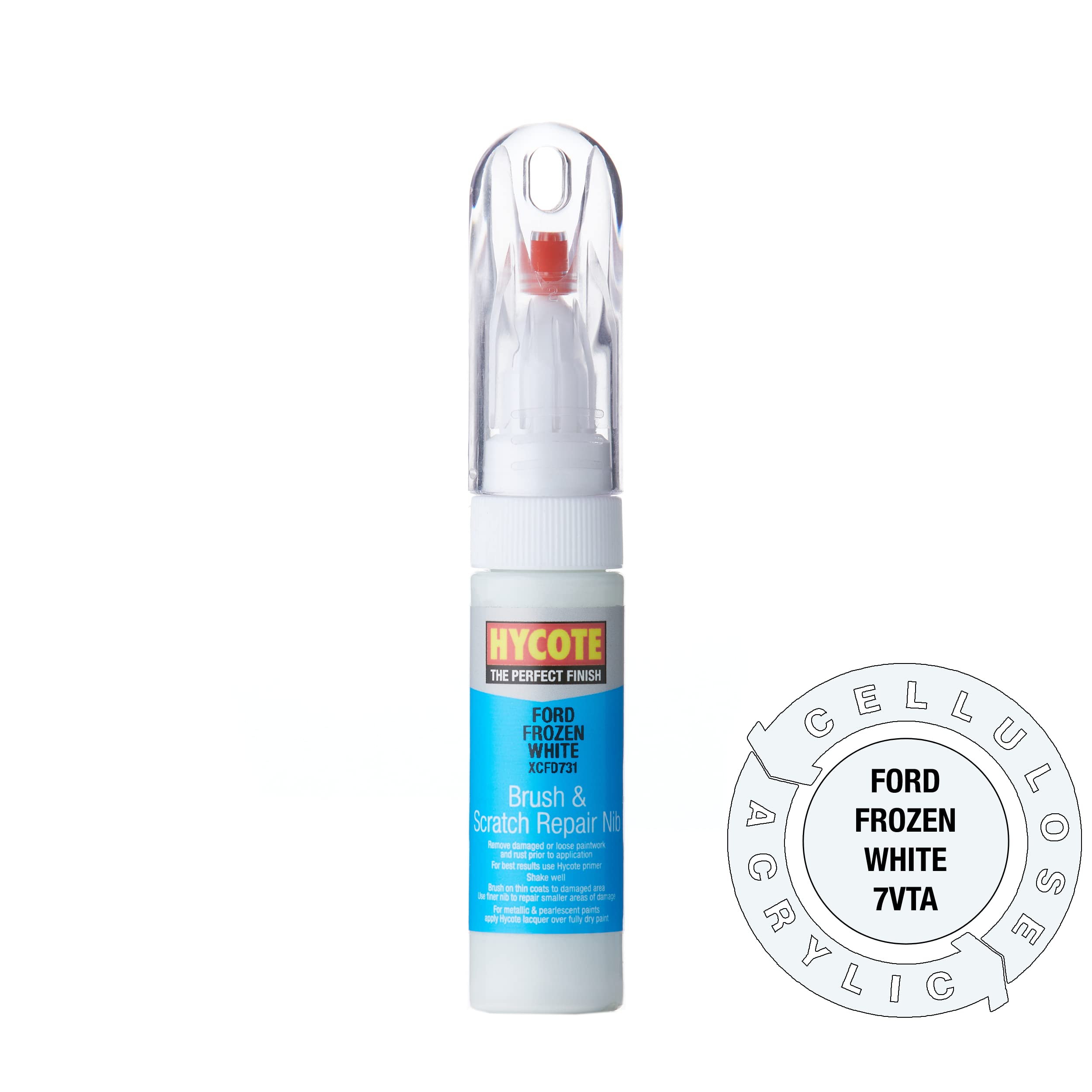 Hycote  Ford Frozen White Touch up Paint Pen 12.5ml