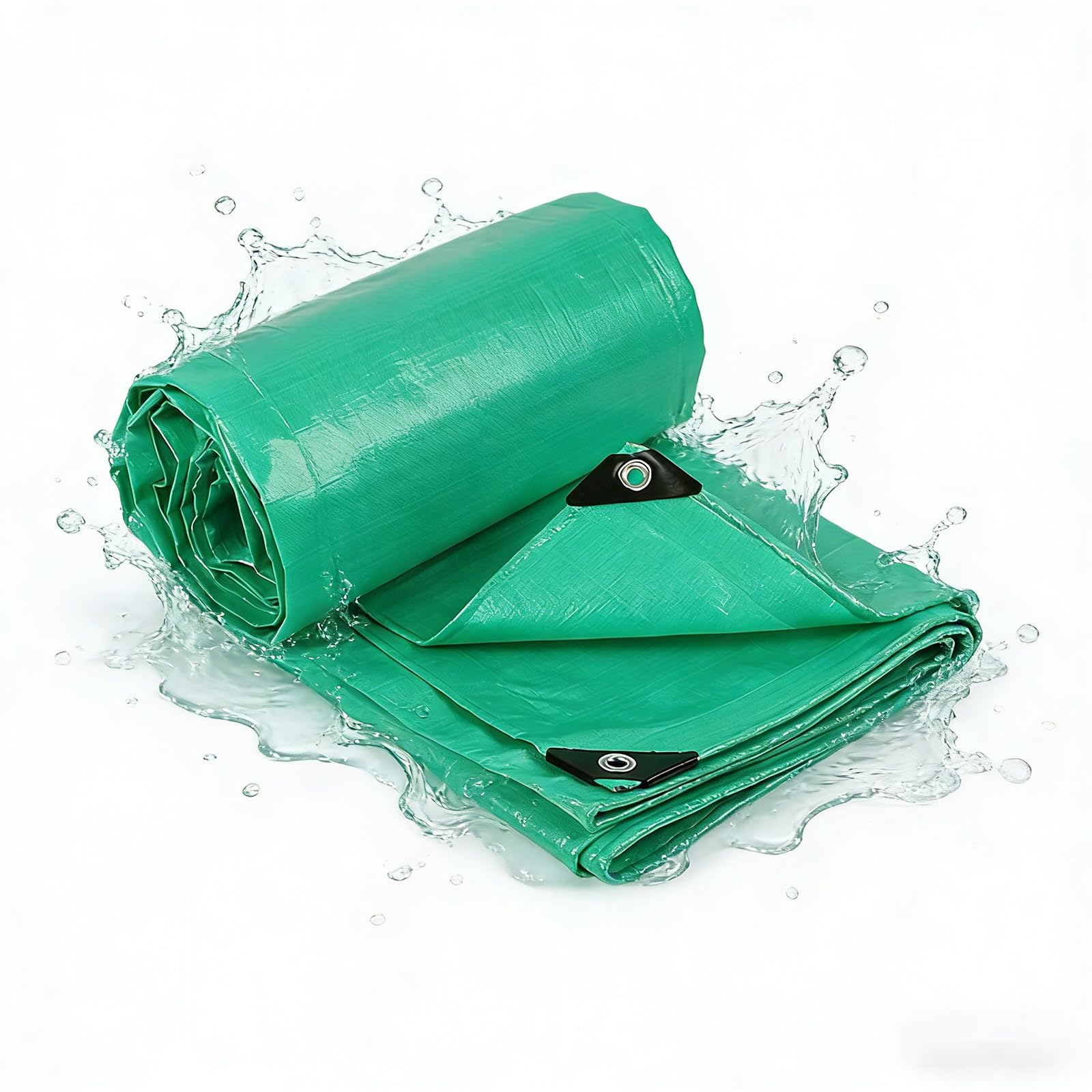 Tarp Sheet Cover 130 x 300 cm Uv Tear Resistant Camping Ground Sheet Waterproof, Weatherproof for Camping, Garden, Greenhouse, Outdoor Furniture, Trailers & Sheds, Green