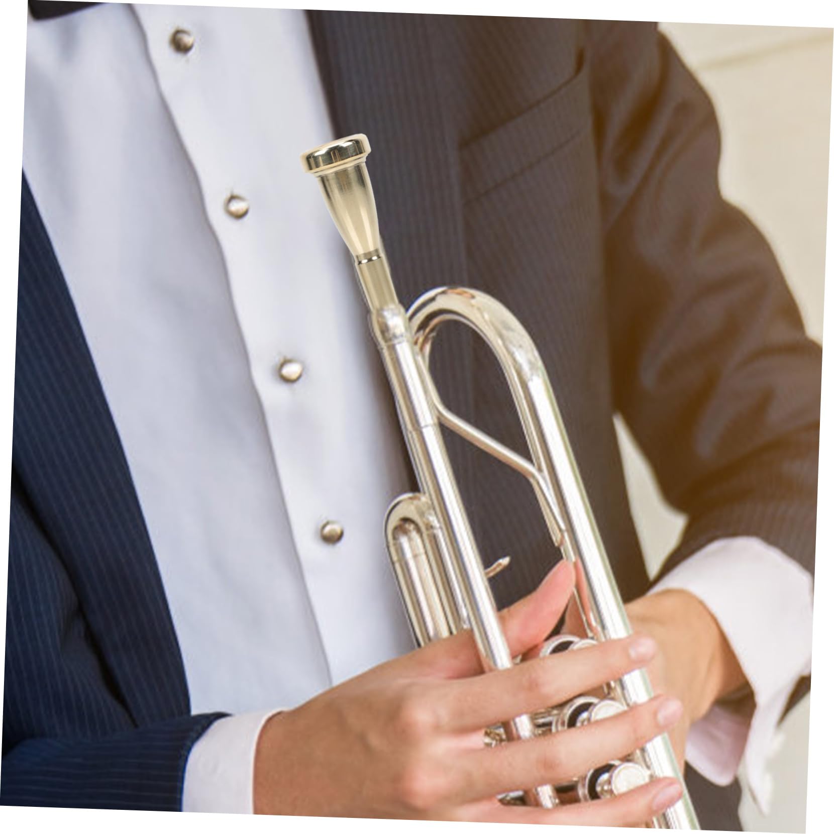 Levemolo Professional Trumpet Mouthpiece Replacement for Trumpet Supply Smooth Tone Sturdy Material