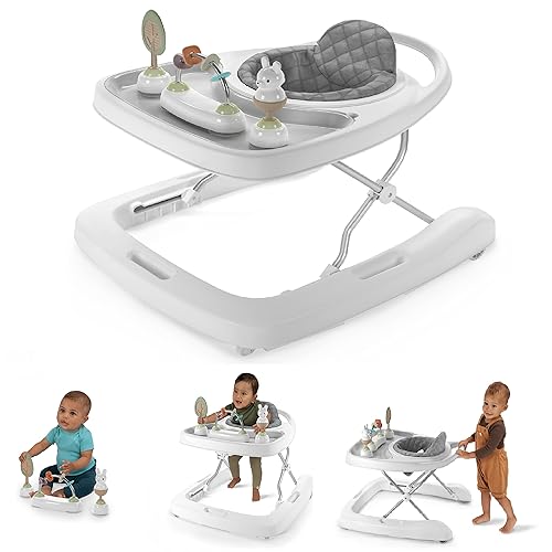 Miniatura 2 de Ingenuity Step  Sprout - Caminante plegable 3 en 1 para actividades para bebés con juguetes extraíbles a partir de 6 meses First Forest