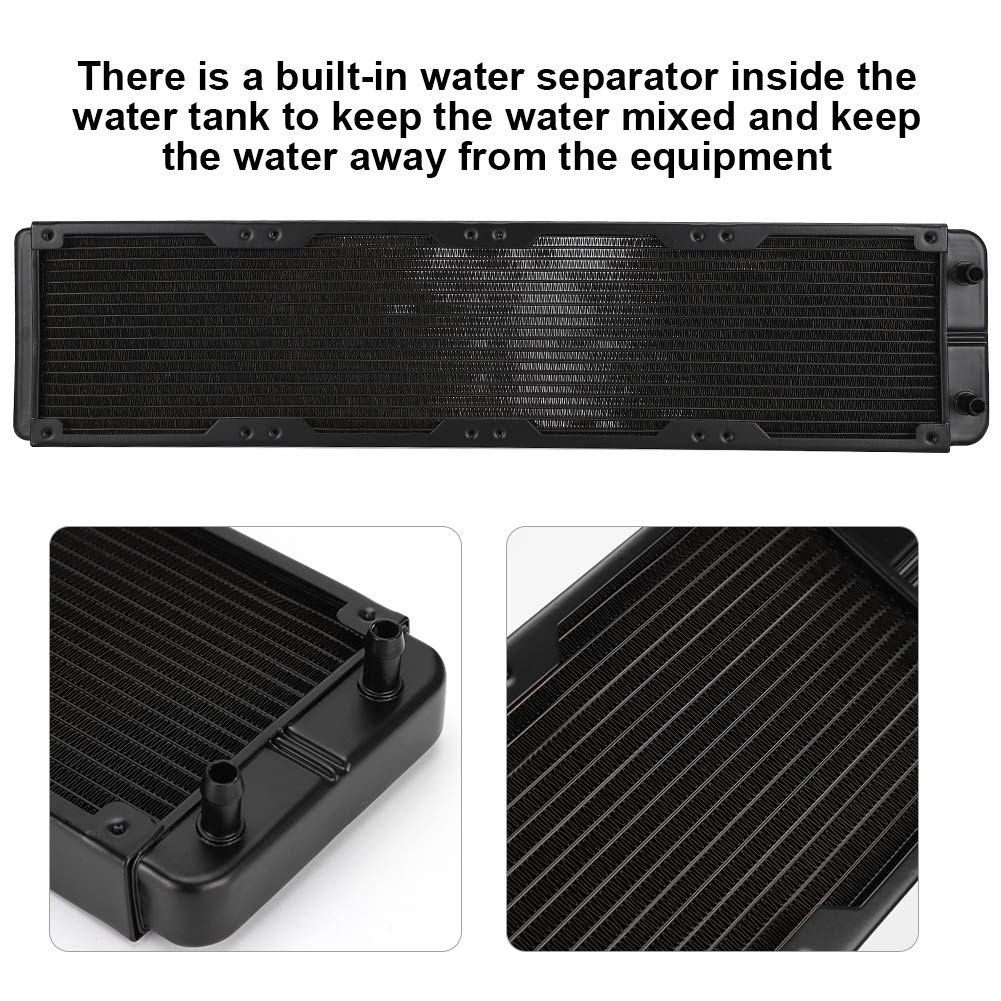 Amazon.co.jp: 480mm 水冷ラジエーター、コンピューター熱交換器、水