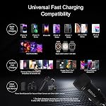 USB C Chargeur de voiture, 38W 2-Port Adaptateur de chargeur de voiture rapide en métal, adaptateur d'éclairage de cigarette PD3.0 20W QC3.0 18W, USB-C et USB Un port compatible avec iPhone Téléphone et tablette Android(Noir)