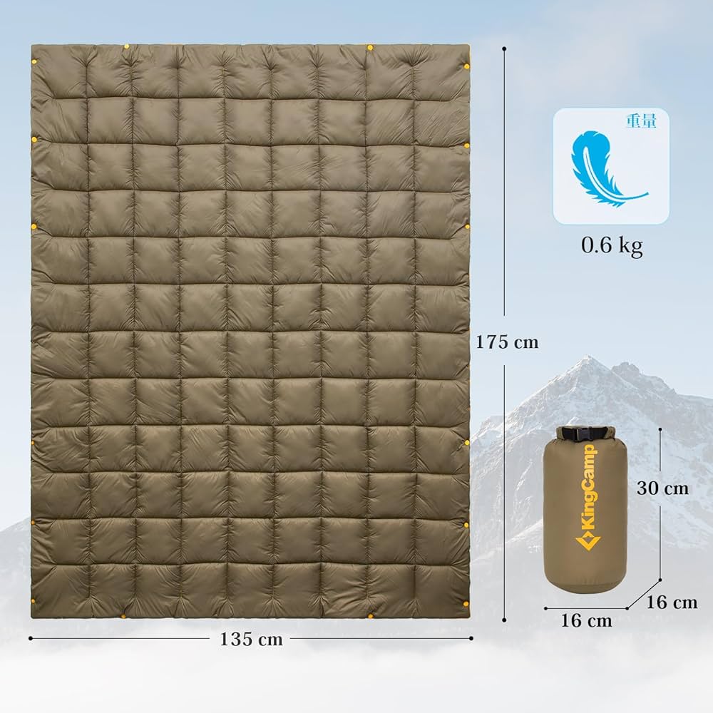 キャンプと家庭用に最適な大判ブランケット1.8×2.2mサイズ Amazon｜特大ブランケット 120x120インチ ベッド、ソファ、旅行