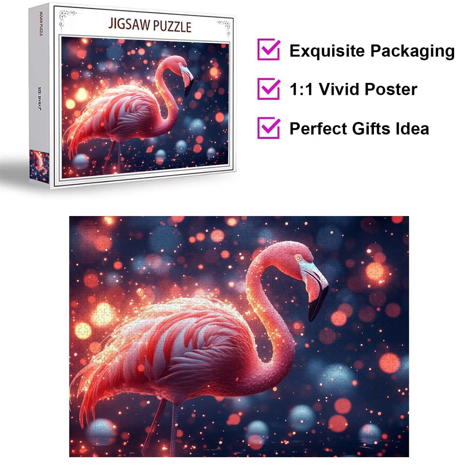 Puzzle 4000 Pezzi Flamingo Puzzle Classici per Gioco Familiare, n-336 | Impossibile Puzzles, Intrattenimento Creativo, Rilassamento e Intelligence, Regalo per Amore e Amico, Home Decor, Il sogno