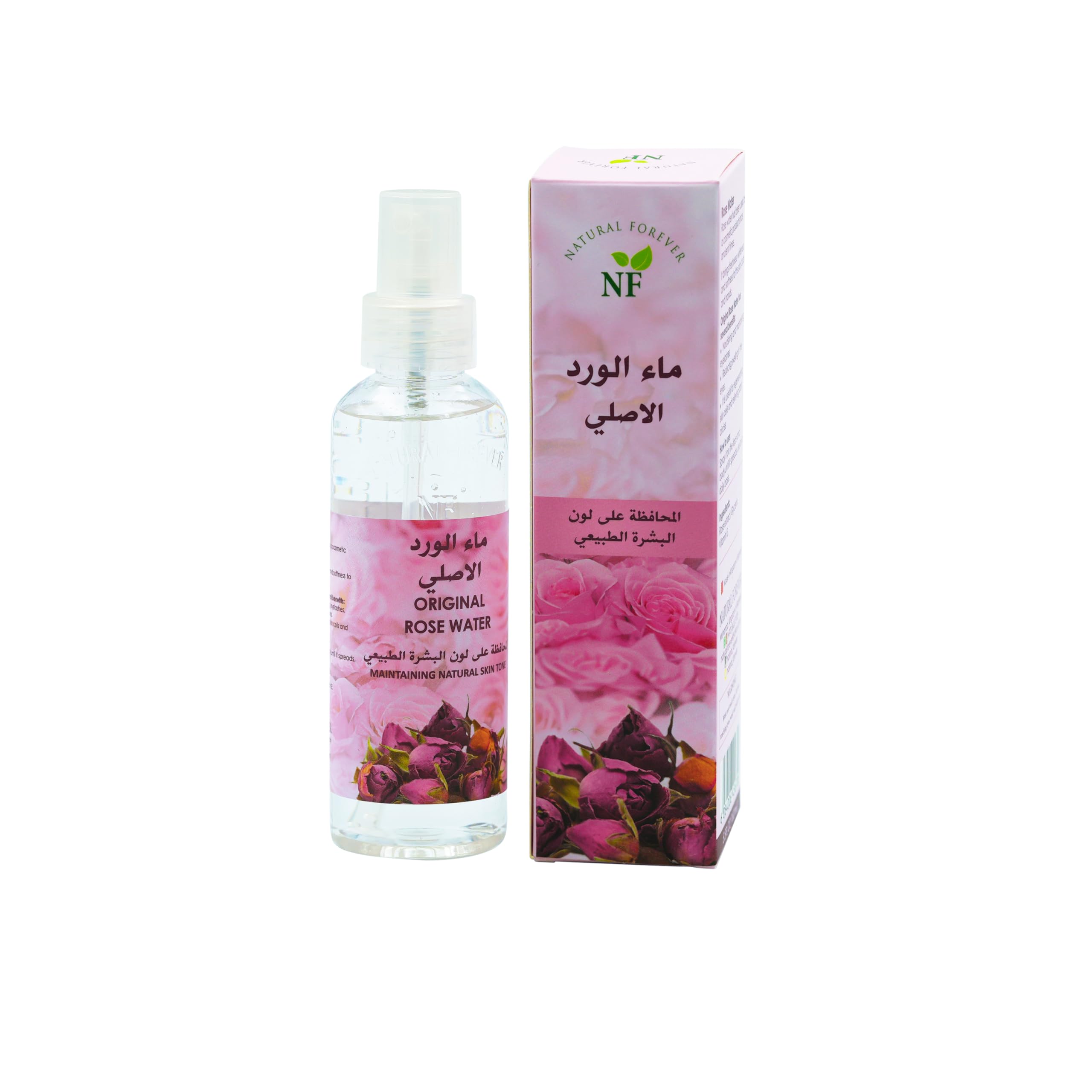 Original Rose Water, 160ml | For Skin and Lashes | Natural Ingredients | Gentle Moisturiser | Maintaining Natural Skin one