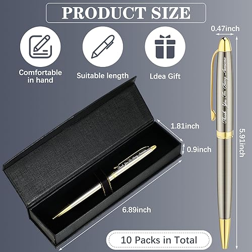 Miniatura 2 de Kosiz 10 bolígrafos de regalo de agradecimiento, bolígrafos inspiradores con cajas de regalo, regalos de agradecimiento a empleados para compañeros