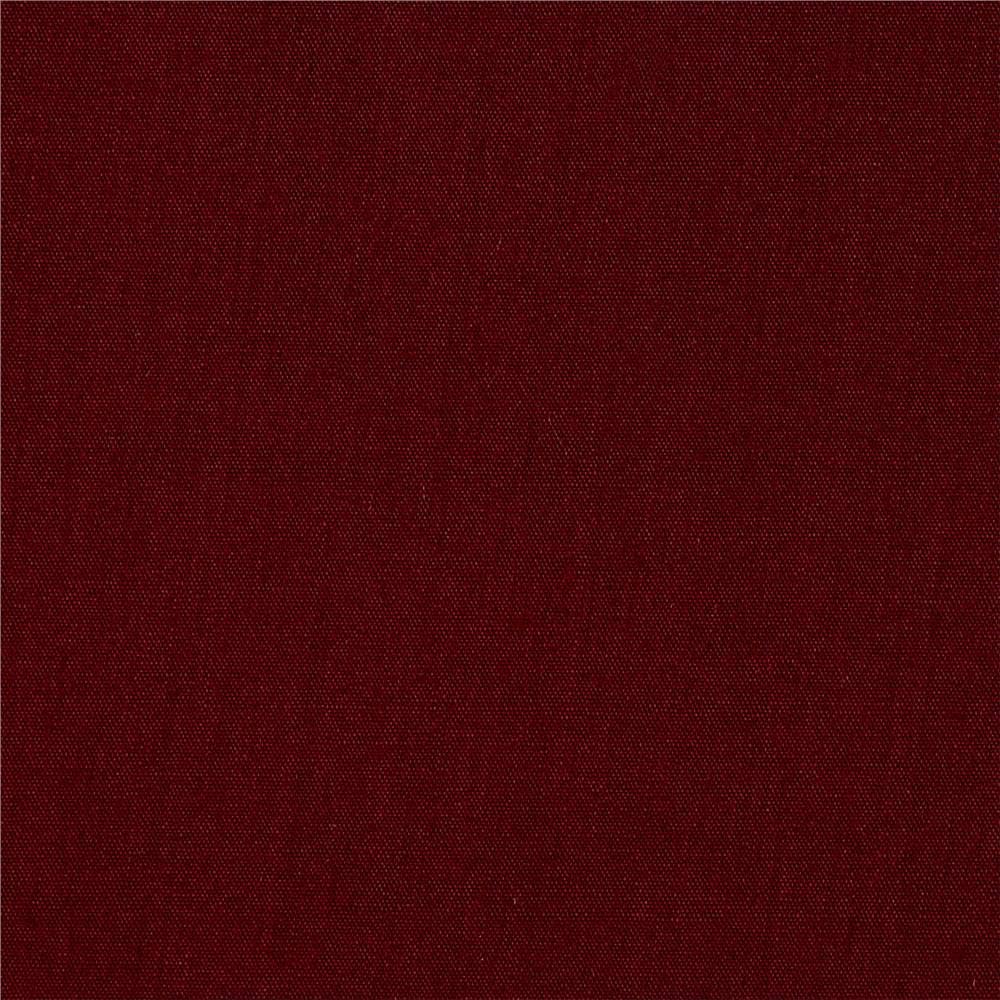 60" Poly Cotton Broadcloth Burgundy, Fabric by the Yard