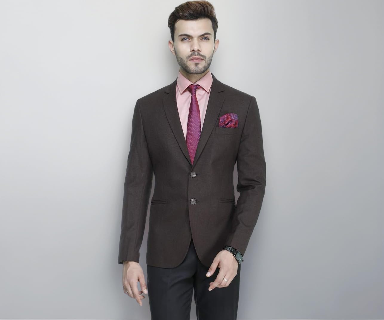 Men's Slim Fit Single Breasted Blazer