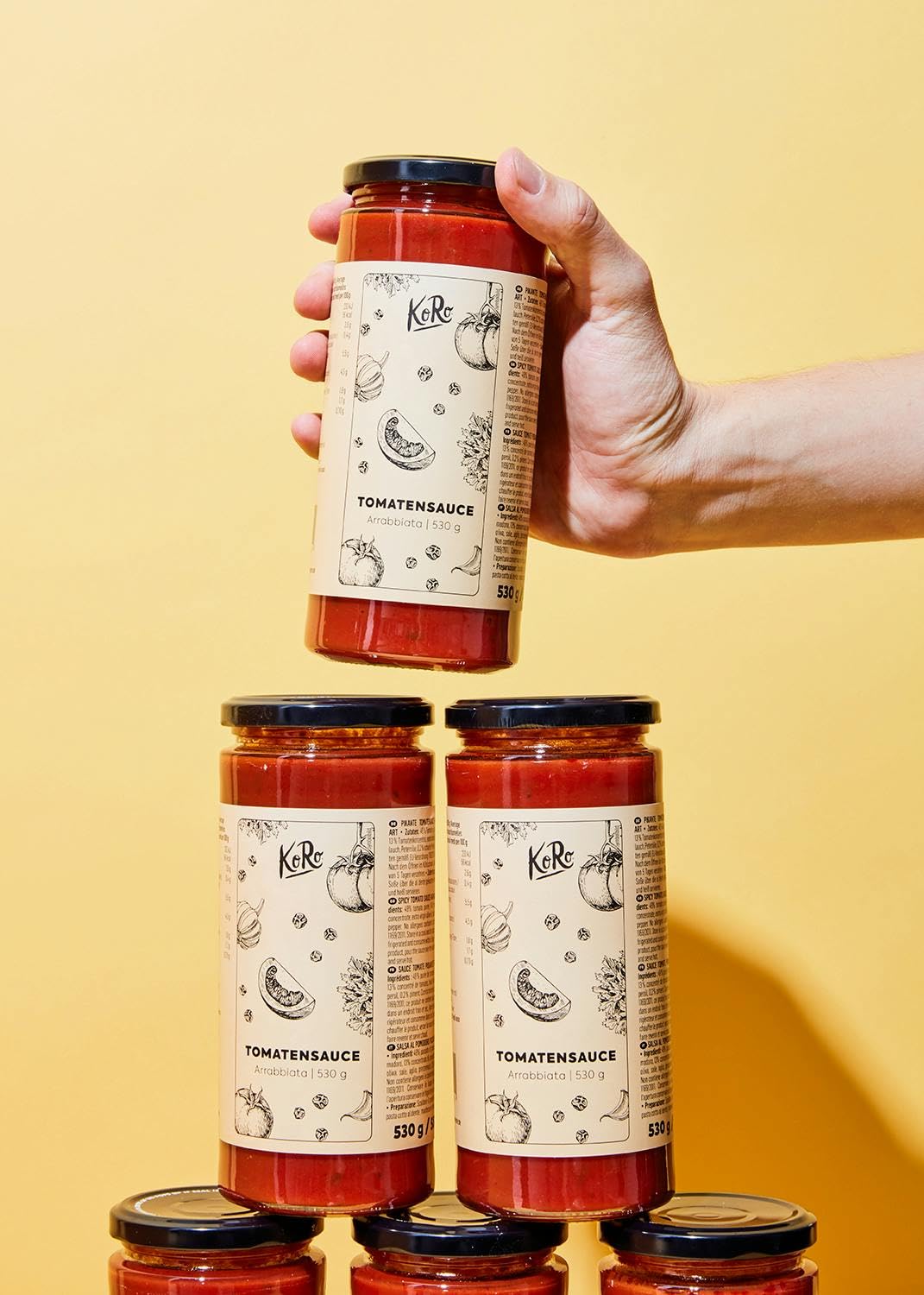 KoRo - Sugo all'arrabbiata | 6 x 530 g