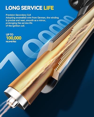 Miniatura 7 de PHILTOP Paquete de bobinas de encendido, repuesto UF764 para Hyundai Sonata 2015-2019, Santa Fe Sport 2016-2018, Tucson 2018-2020 y Kia Optima