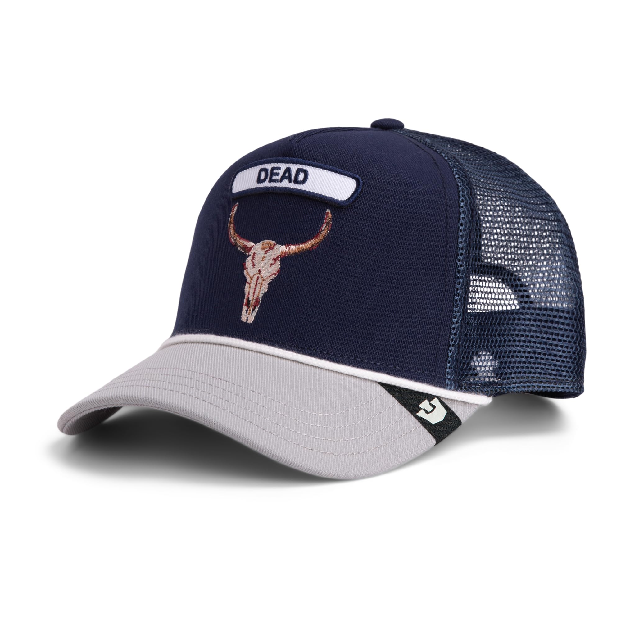 Goorin Bros Czapka Trucker Pop Rocker Skull The Farm, granatowa z wołem, jeden rozmiar unisex dla dorosłych