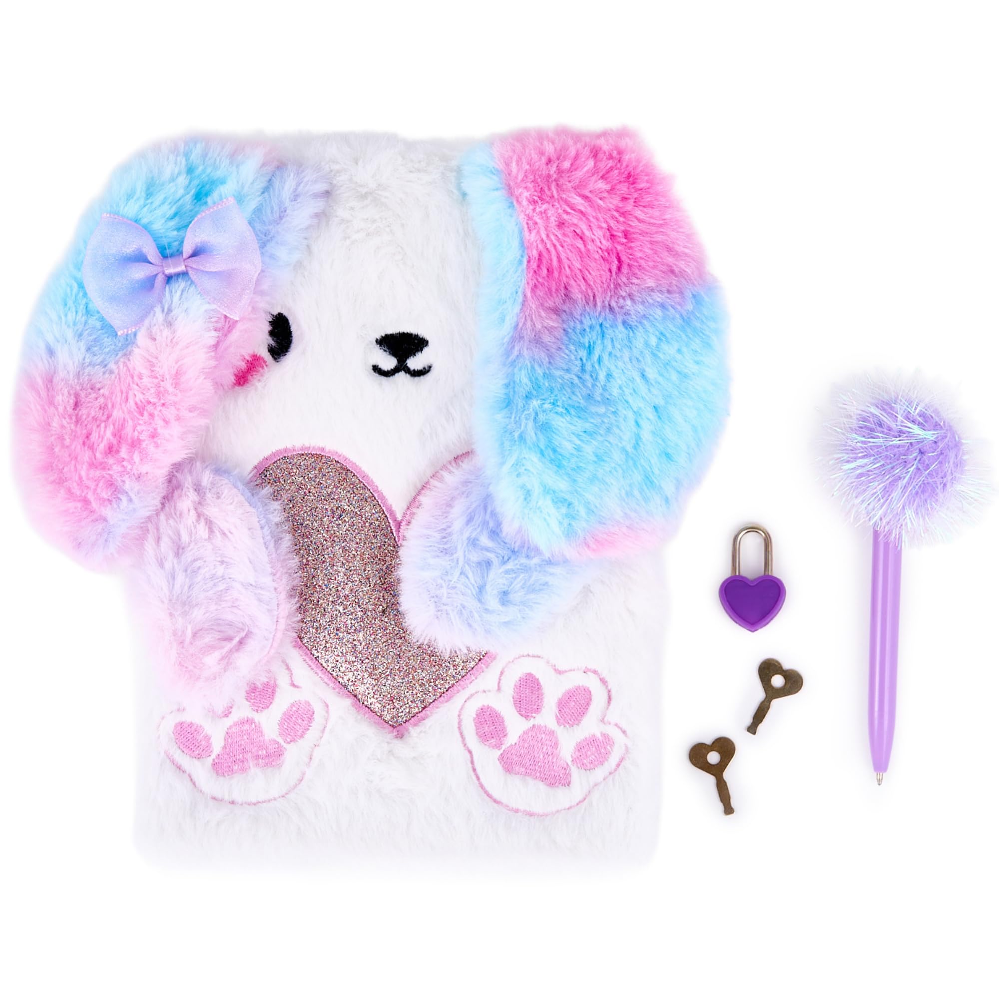 Amazon.com : Purple Puppy Secret Diary Set – Bound Journal with
