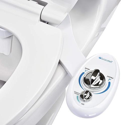 Miniatura 1 de Brondell Bidet - Accesorio para bidé de mano izquierda SouthSpa de doble temperatura, panel de control en el lado izquierdo, temperatura dual para