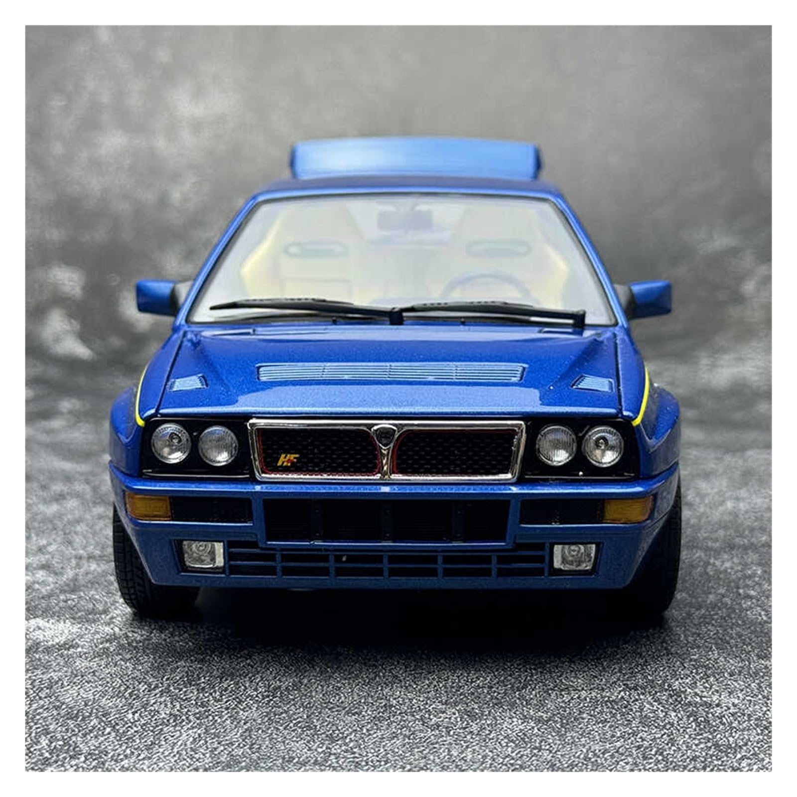 Modello Auto Metallo Scala Replica 1 18 Per Lancia Delta HF Integrale Miniatura Dettagliata Auto Da Collezione Modello In Metallo Riproduzione Hobby Veicoli Giochi Set(Blu)