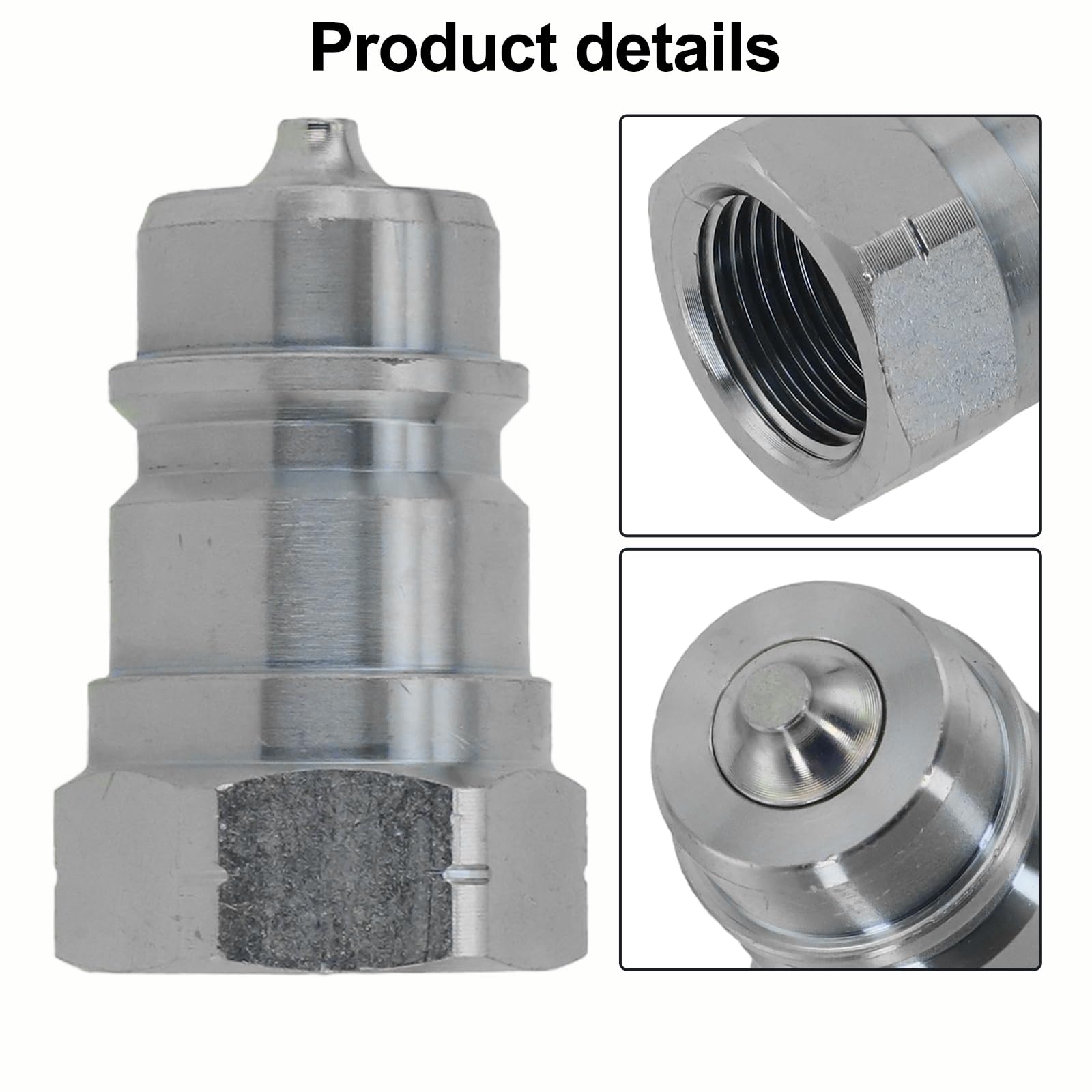 1 pz NPT1/2 Tubo di olio idraulico ad alta pressione Connettore rapido Connettore idraulico Raccordo a sgancio rapido for ISO Serie A Giunti(Male)