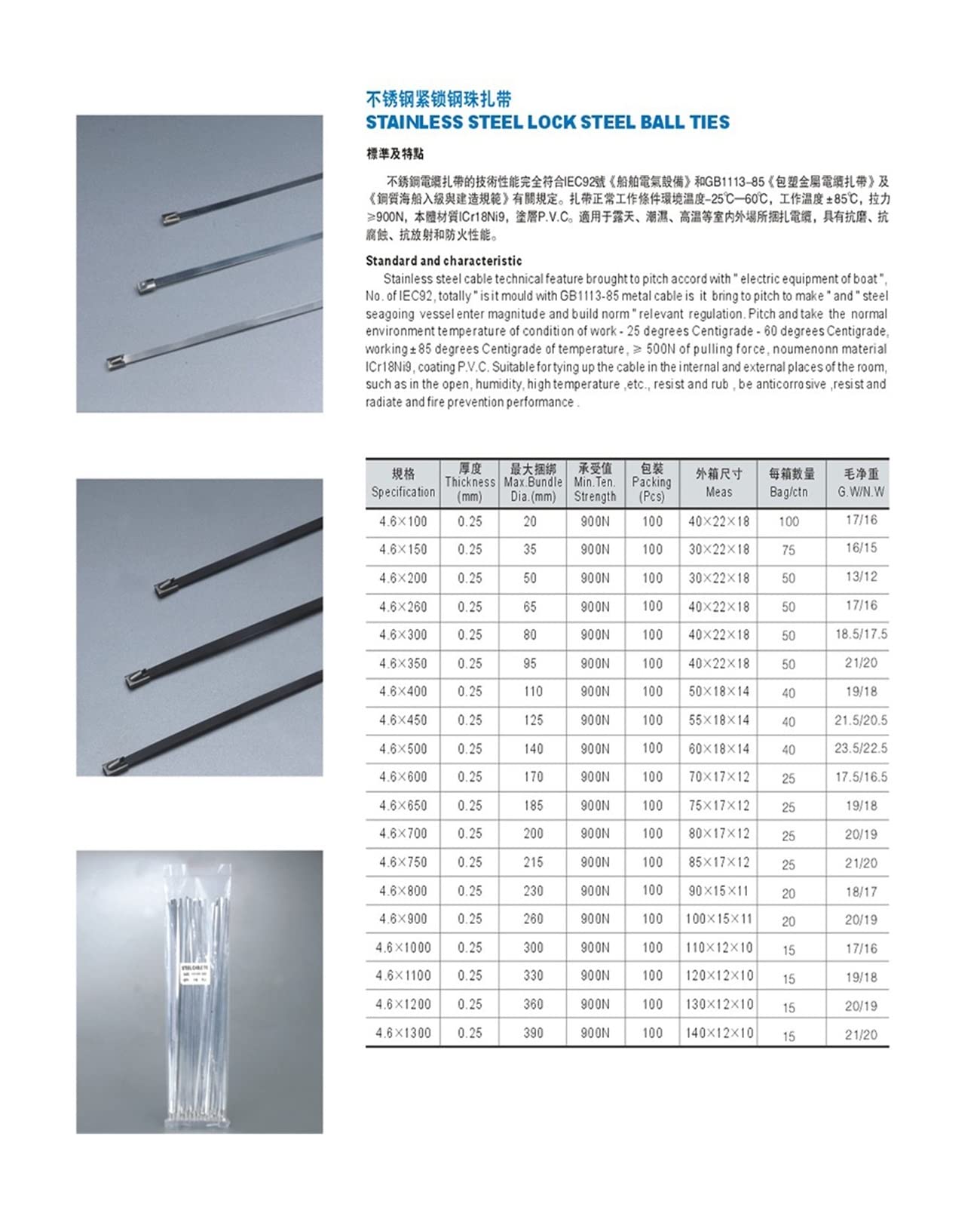 25 pz 4.6x100/150/200/260/300/350/400 A 700mm Fascette in Acciaio Inossidabile con Chiusura in Metallo Zip-Scarico Avvolgimento Rivestito (Colore : Argento, Dimensioni : 25pz 4.6X600) (Argento 25pz