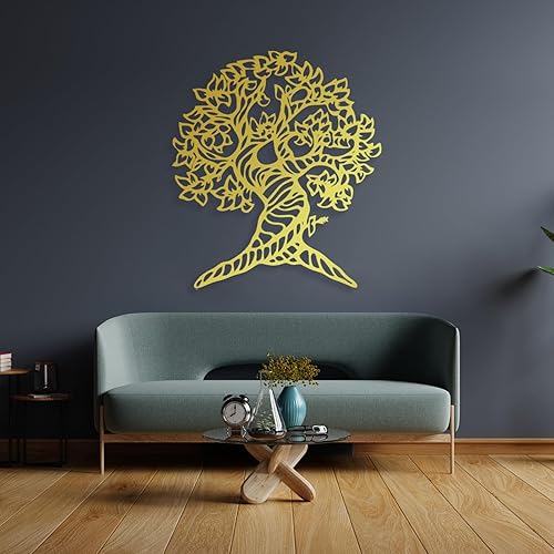 Arte de pared de árbol de metal, arte de pared de metal, árbol de metal, decoración de árbol de la vida, arte de pared de árbol, decoración de pared