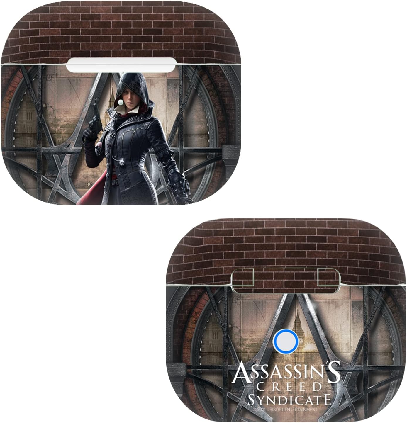 Head Case Designs Officially Licensed Assassin's Creed Key Art Syndicate Graphics Vinyl Sticker Skin Decal Cover Compatible with Apple AirPods 3 3rd Gen