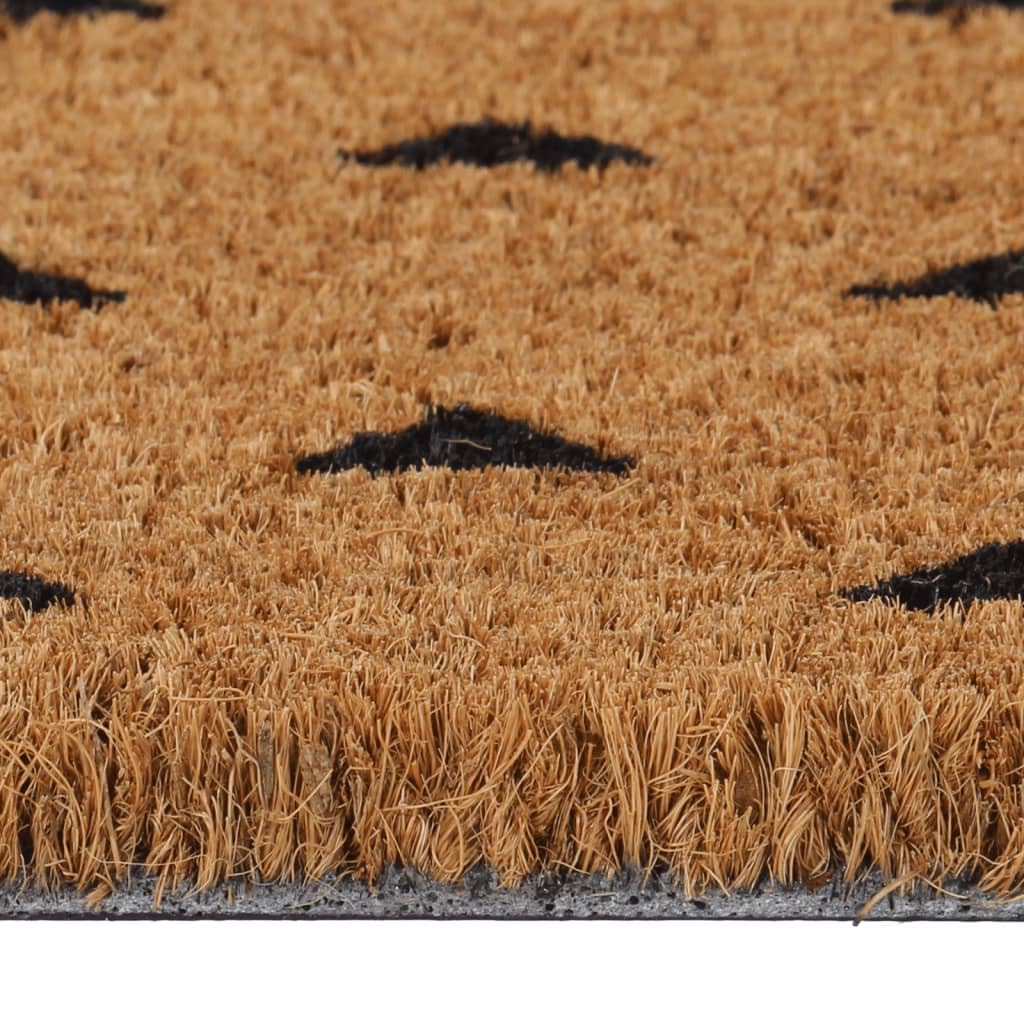 Paillasson naturel en fibre de coco - 40 x 60 cm - Tufté - Avec dessous en PVC antidérapant - Résistant aux intempéries et absorbant - Idéal comme paillasson pour l'entrée, la terrasse, le