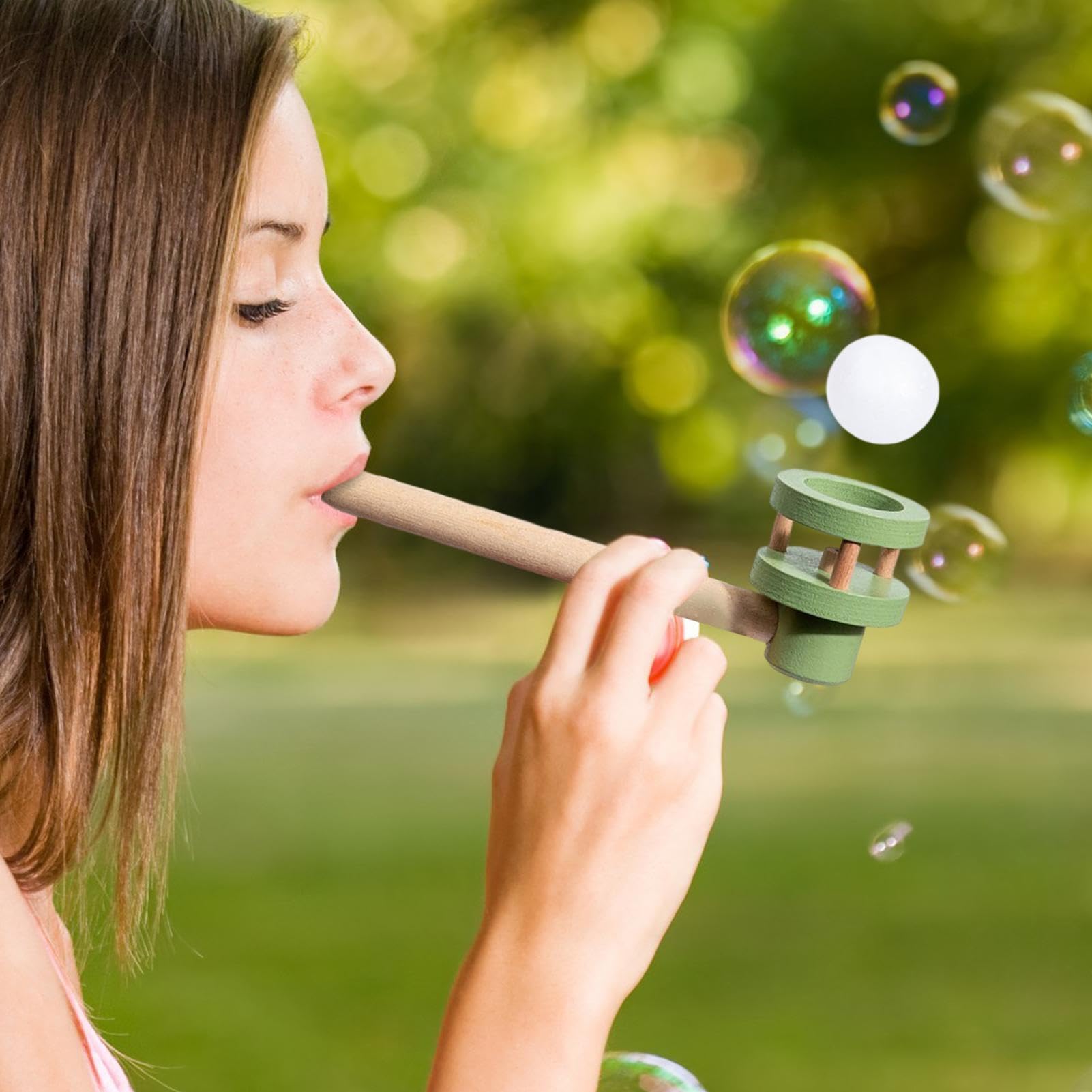 Générique Jouet de soufflage de Balle – Balle Flottante Blow Balance, Jouet éducatif | Jeu de Pipe Ball, entraînement à la réflexion cérébrale, Jeu de fête pour Les