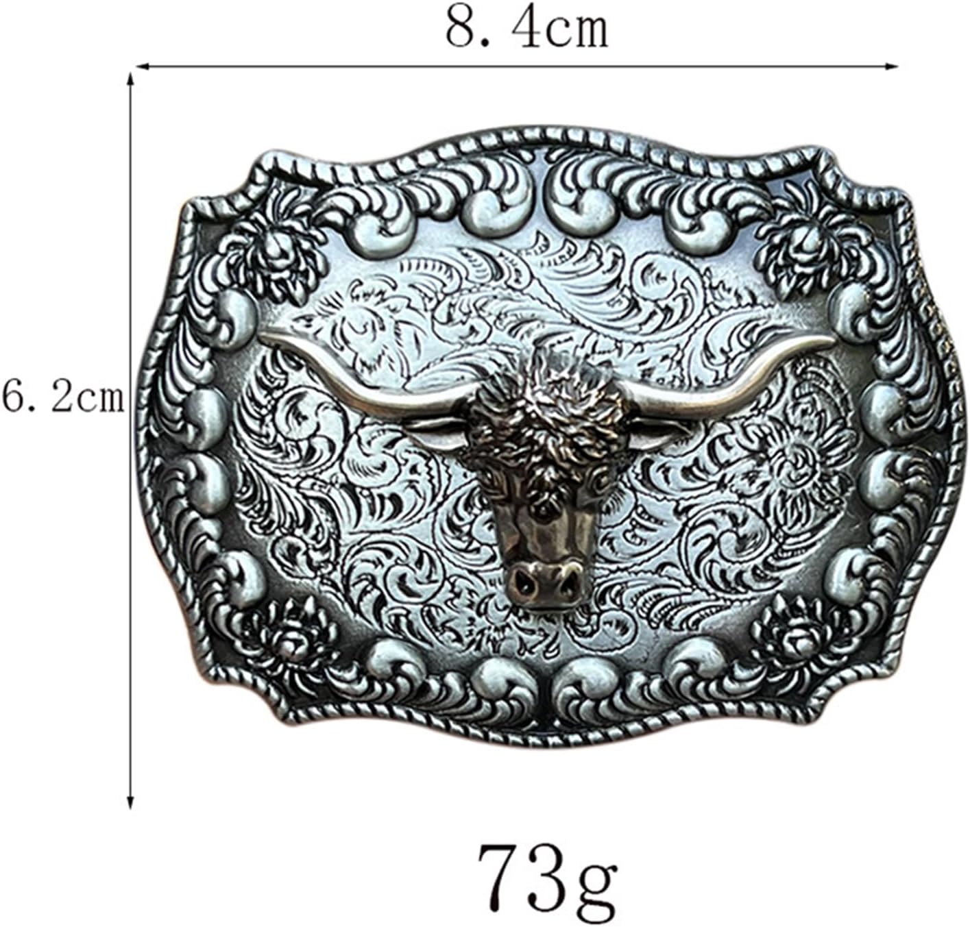 Longhorn Belt Buckle Western Cowboy Bull Head Belt Buckle Horse Belt Buckles for Men Women