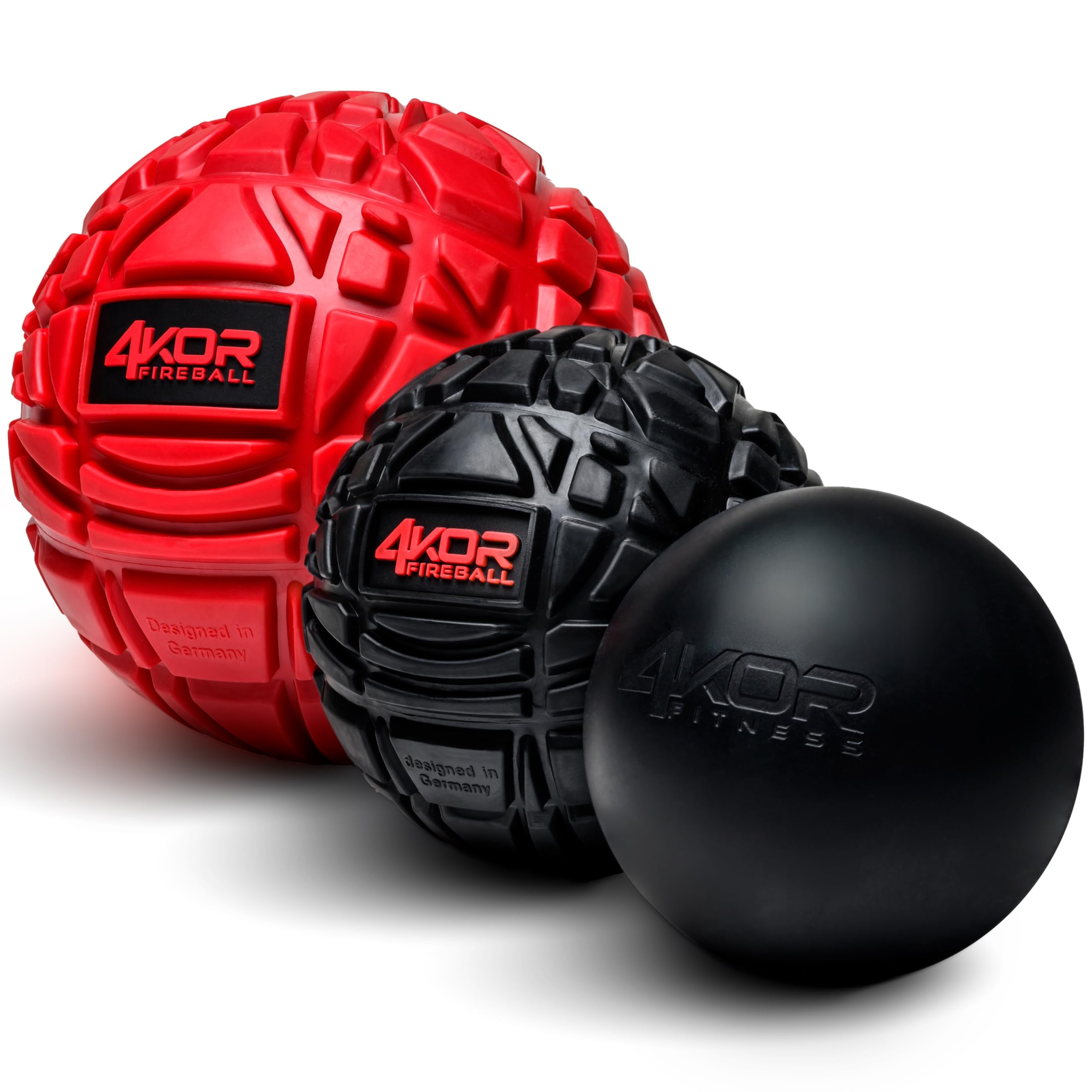 4KOR Massage Balls for Trigger Point Therapy - Myofascial Release Ball - Muscle Relief for Back, Neck, Shoulder, Foot Pain - Fitness Massage Balls for Mobility - Deep Tissue Release Ball