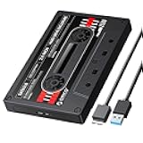 ORICO 2.5'' Hard Drive Enclosure SATA to USB3.0 DIY Sticker External HDD Enclosure for 7/9.5mm HDD SSD, Portable Hard Drive Case with UASP Max 6TB Compatible with Xbox, PS4, Samsung, WD, Seagate