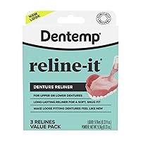 Vista 11 de Dentemp - Kit de revestimiento para dentadura postiza - Revestimiento Reline-it fórmula avanzada (2 unidades) para reajustar y apretar dentaduras